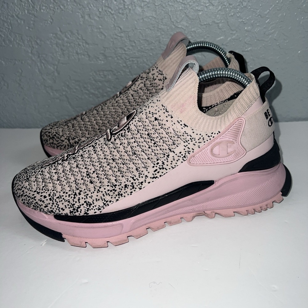 Champion Reflex Mingle Knit Sneakers Pink Women Casual Shoes - US 6.5